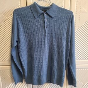 Consensus Sportswear Mens Sweater Pullover 90's and 2000's Style Y2K Collared